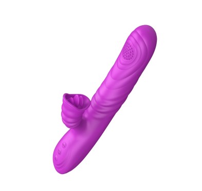 Wibrator-Angelia, USB 3 functions of thrusting / 20 vibrations Purple